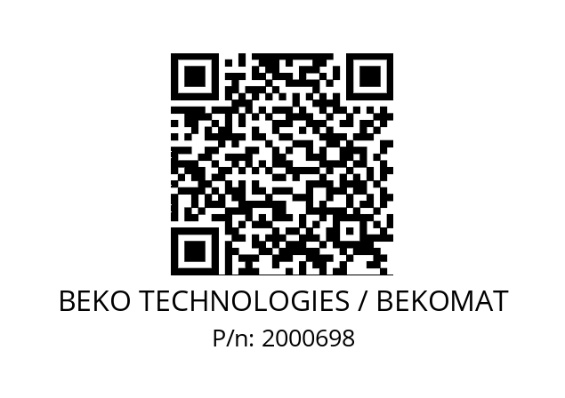   BEKO TECHNOLOGIES / BEKOMAT 2000698