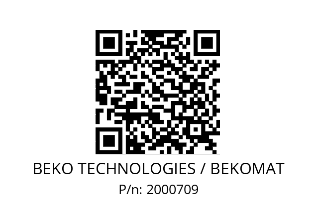   BEKO TECHNOLOGIES / BEKOMAT 2000709