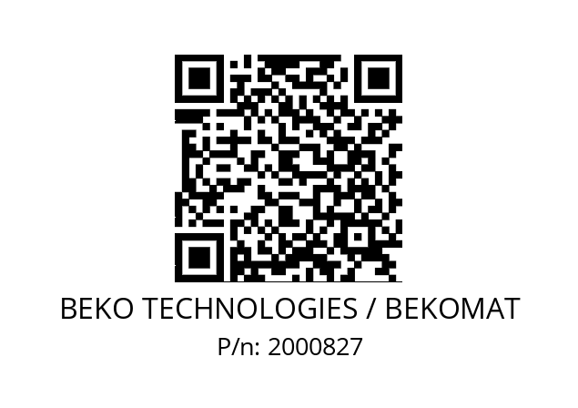   BEKO TECHNOLOGIES / BEKOMAT 2000827