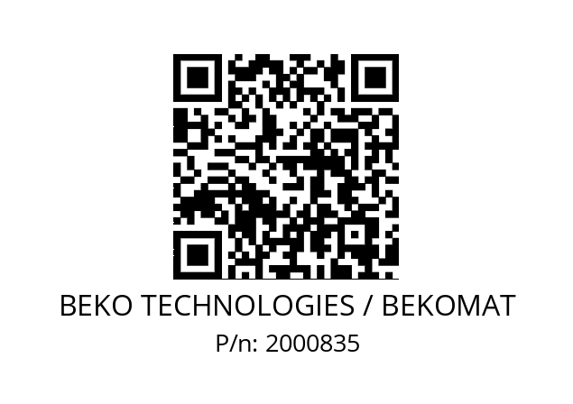   BEKO TECHNOLOGIES / BEKOMAT 2000835