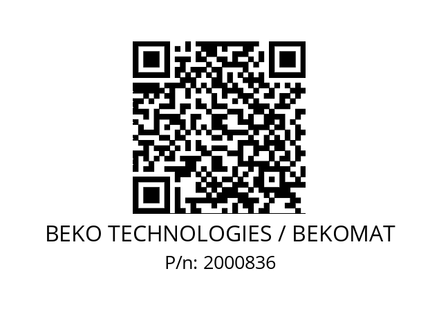   BEKO TECHNOLOGIES / BEKOMAT 2000836