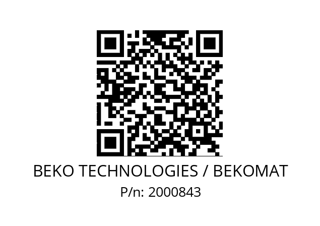   BEKO TECHNOLOGIES / BEKOMAT 2000843