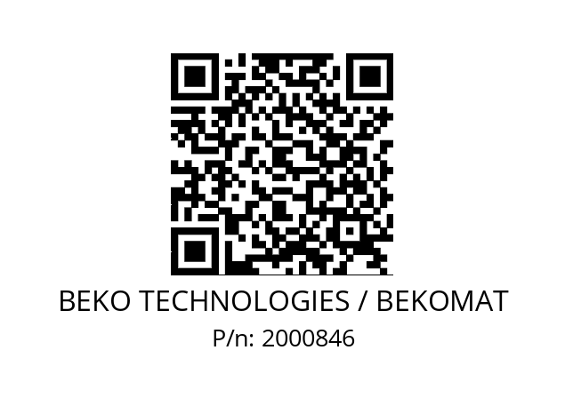   BEKO TECHNOLOGIES / BEKOMAT 2000846