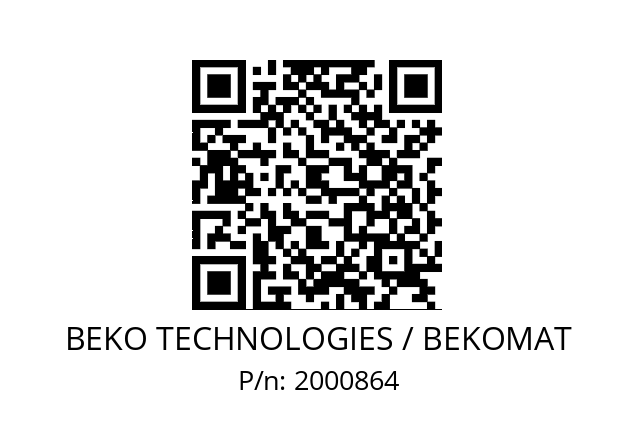   BEKO TECHNOLOGIES / BEKOMAT 2000864