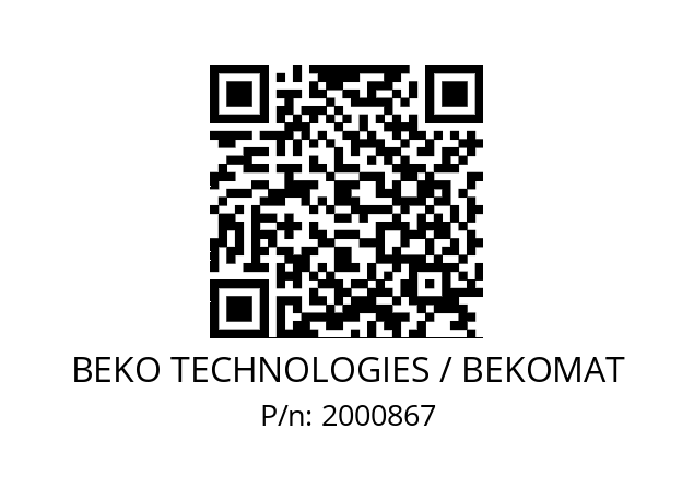   BEKO TECHNOLOGIES / BEKOMAT 2000867