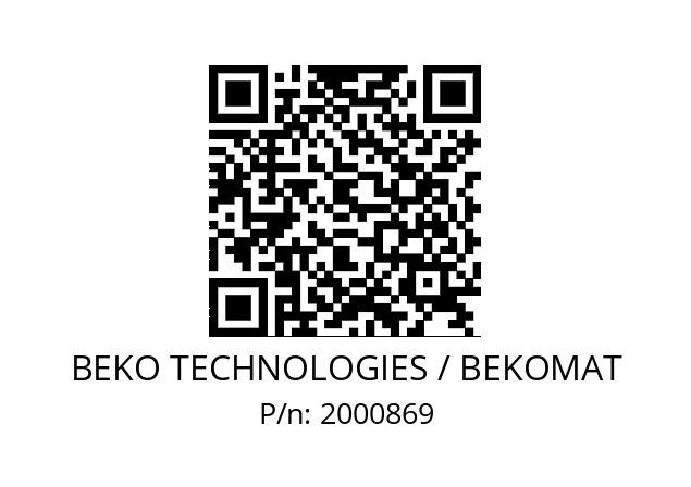   BEKO TECHNOLOGIES / BEKOMAT 2000869