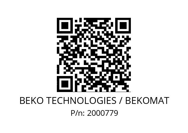   BEKO TECHNOLOGIES / BEKOMAT 2000779