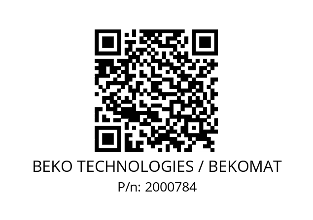   BEKO TECHNOLOGIES / BEKOMAT 2000784