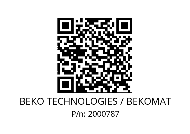   BEKO TECHNOLOGIES / BEKOMAT 2000787