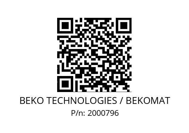   BEKO TECHNOLOGIES / BEKOMAT 2000796