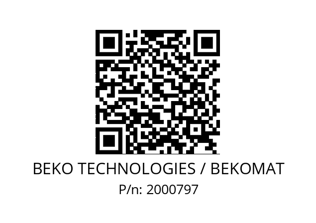   BEKO TECHNOLOGIES / BEKOMAT 2000797