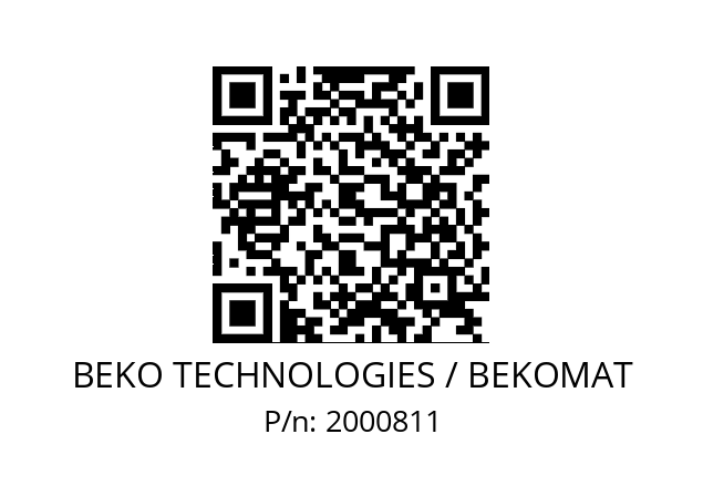   BEKO TECHNOLOGIES / BEKOMAT 2000811