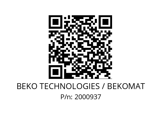   BEKO TECHNOLOGIES / BEKOMAT 2000937