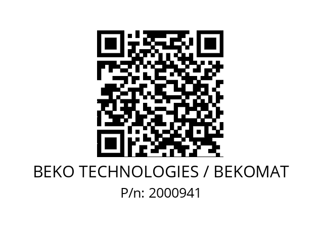   BEKO TECHNOLOGIES / BEKOMAT 2000941