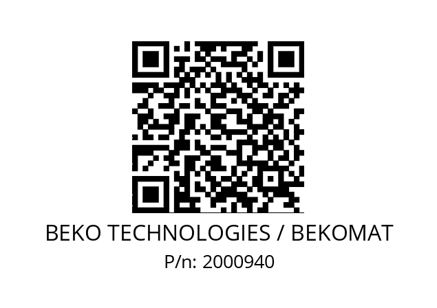   BEKO TECHNOLOGIES / BEKOMAT 2000940