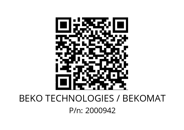   BEKO TECHNOLOGIES / BEKOMAT 2000942