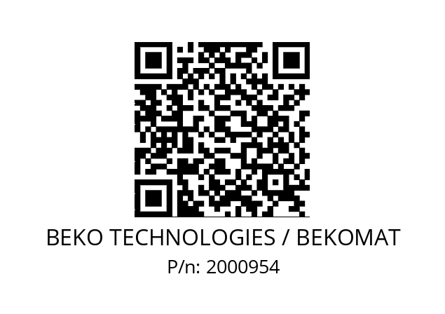   BEKO TECHNOLOGIES / BEKOMAT 2000954