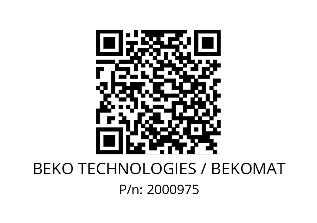   BEKO TECHNOLOGIES / BEKOMAT 2000975