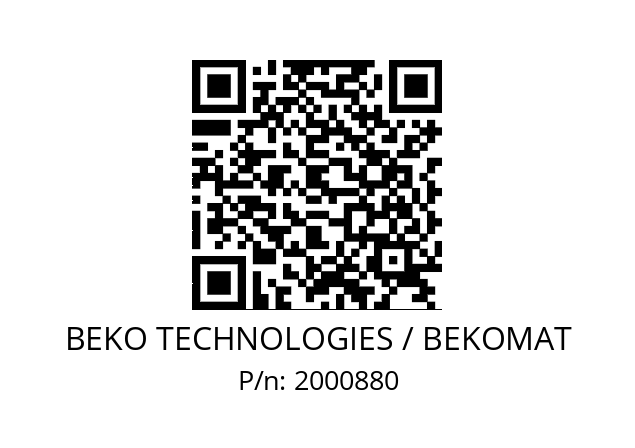   BEKO TECHNOLOGIES / BEKOMAT 2000880