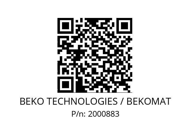   BEKO TECHNOLOGIES / BEKOMAT 2000883