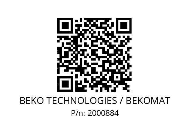   BEKO TECHNOLOGIES / BEKOMAT 2000884