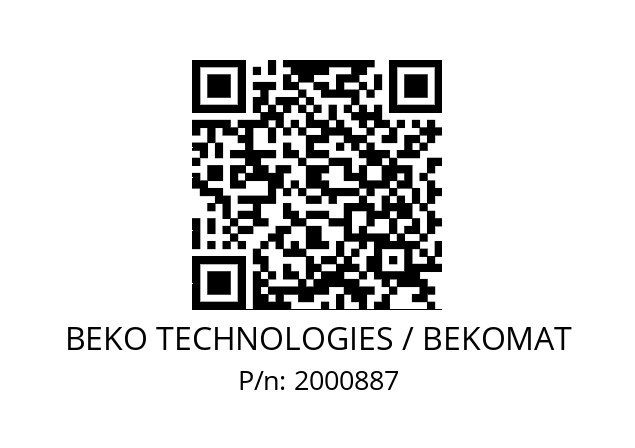   BEKO TECHNOLOGIES / BEKOMAT 2000887