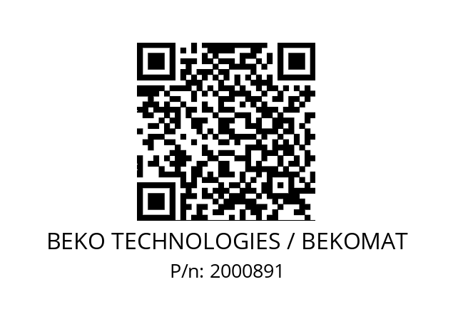   BEKO TECHNOLOGIES / BEKOMAT 2000891