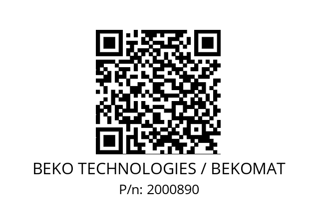   BEKO TECHNOLOGIES / BEKOMAT 2000890