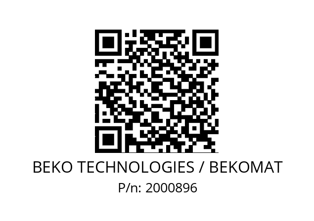   BEKO TECHNOLOGIES / BEKOMAT 2000896