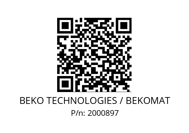   BEKO TECHNOLOGIES / BEKOMAT 2000897