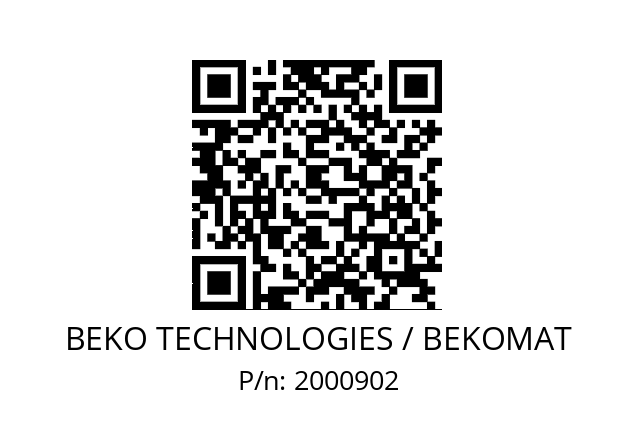   BEKO TECHNOLOGIES / BEKOMAT 2000902