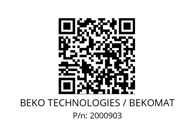   BEKO TECHNOLOGIES / BEKOMAT 2000903