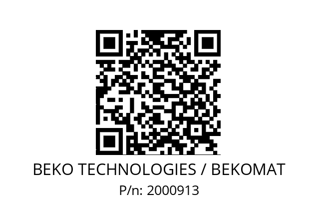   BEKO TECHNOLOGIES / BEKOMAT 2000913