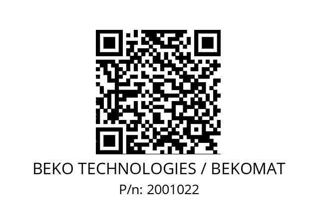   BEKO TECHNOLOGIES / BEKOMAT 2001022