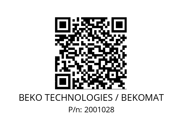   BEKO TECHNOLOGIES / BEKOMAT 2001028