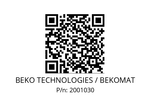   BEKO TECHNOLOGIES / BEKOMAT 2001030