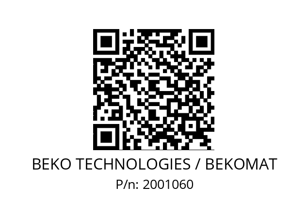   BEKO TECHNOLOGIES / BEKOMAT 2001060