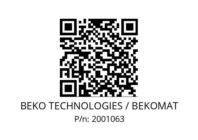   BEKO TECHNOLOGIES / BEKOMAT 2001063