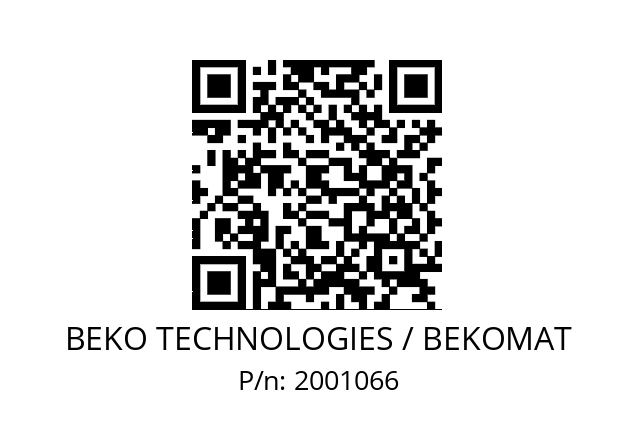   BEKO TECHNOLOGIES / BEKOMAT 2001066