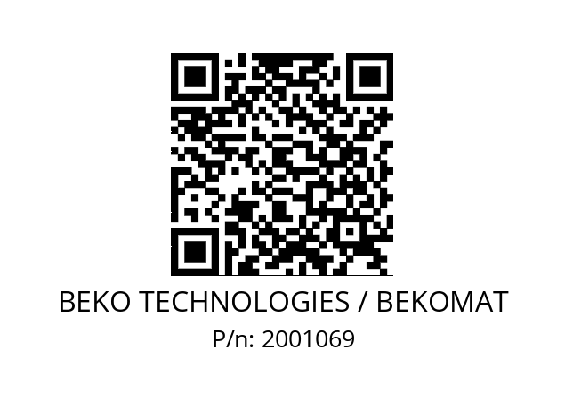   BEKO TECHNOLOGIES / BEKOMAT 2001069