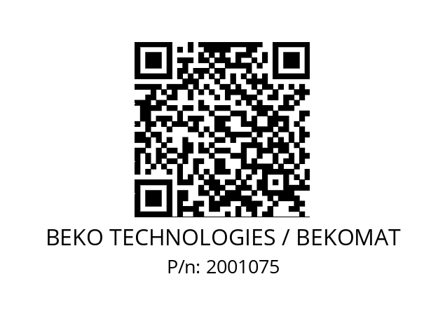   BEKO TECHNOLOGIES / BEKOMAT 2001075