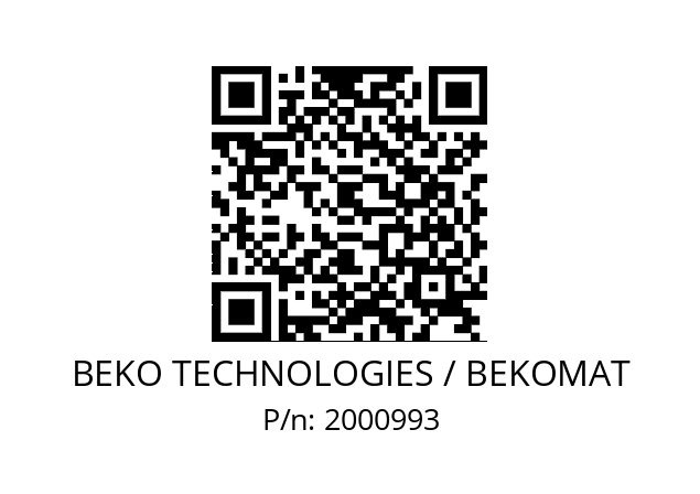   BEKO TECHNOLOGIES / BEKOMAT 2000993