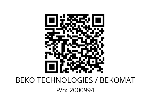   BEKO TECHNOLOGIES / BEKOMAT 2000994