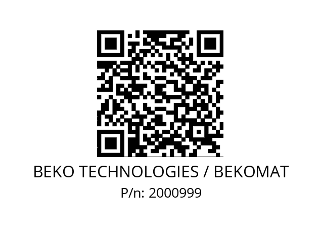   BEKO TECHNOLOGIES / BEKOMAT 2000999