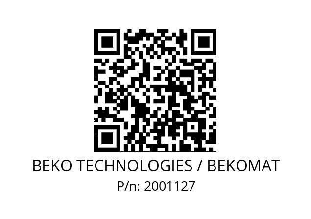   BEKO TECHNOLOGIES / BEKOMAT 2001127