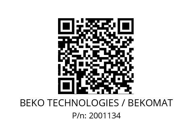   BEKO TECHNOLOGIES / BEKOMAT 2001134