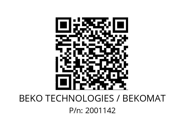   BEKO TECHNOLOGIES / BEKOMAT 2001142