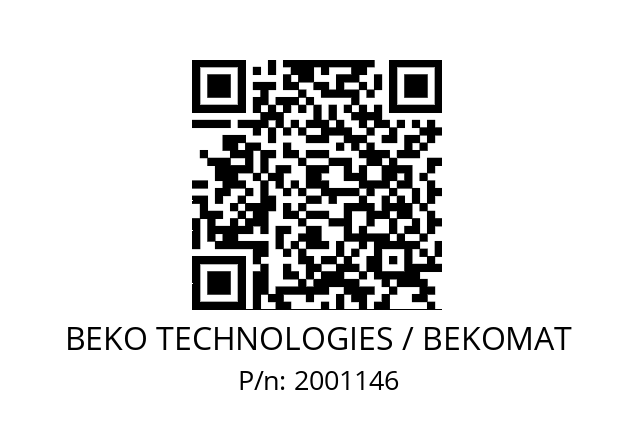   BEKO TECHNOLOGIES / BEKOMAT 2001146