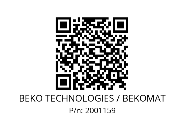   BEKO TECHNOLOGIES / BEKOMAT 2001159