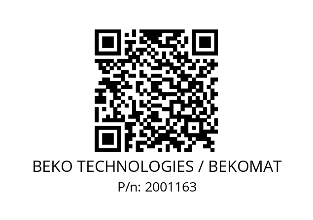   BEKO TECHNOLOGIES / BEKOMAT 2001163